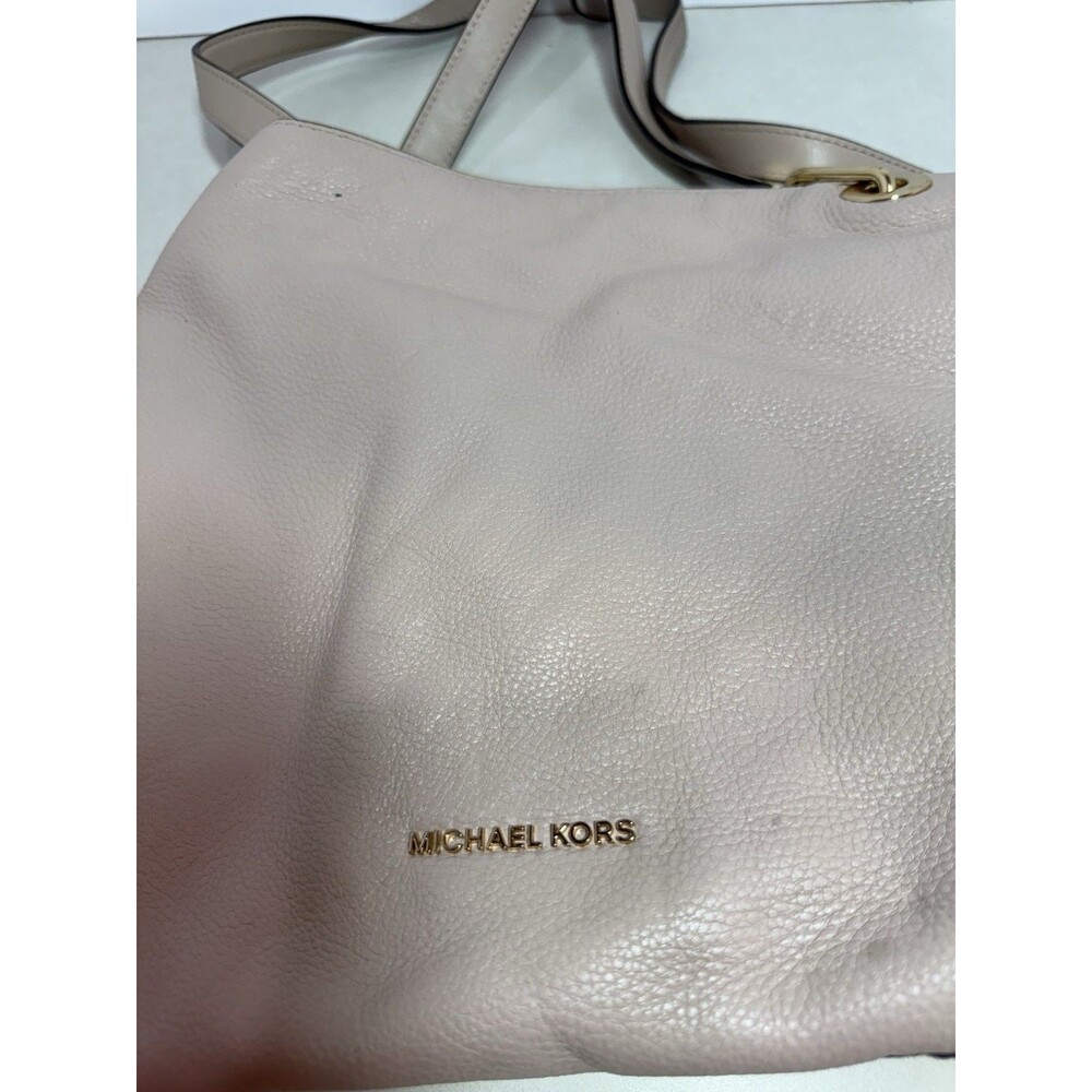 Michael Kors Soft Pink Leather Hobo Shoulder Bag Gold Hardware - Picture 2 of 6